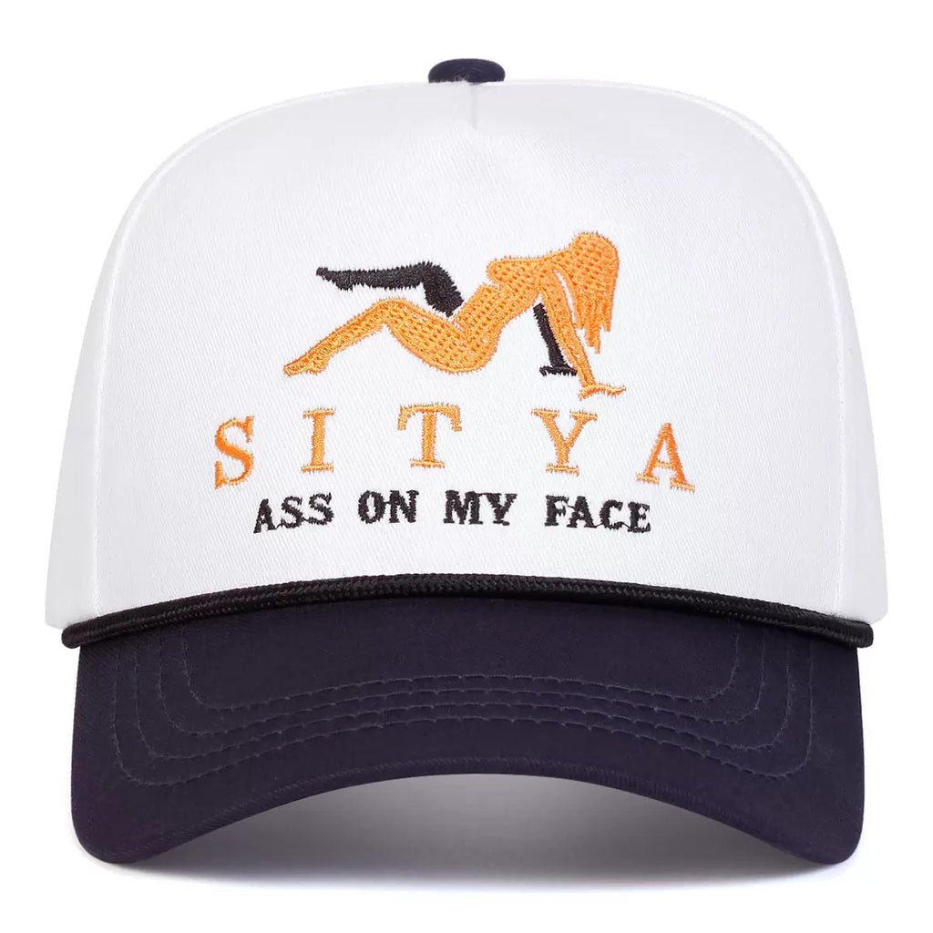 SITYA Funny Quote Trucker Hat – Two Tone Snapback Cap, Sarcastic Statement Hat for Men & Women