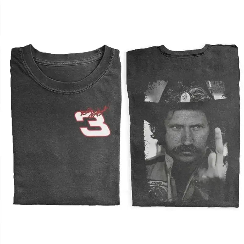 Dale Earnhardt #3 Vintage T-Shirt/Sweatshirt/Hoodie – Double-Sided Racing Graphic Tee, Retro NASCAR Fan Streetwear