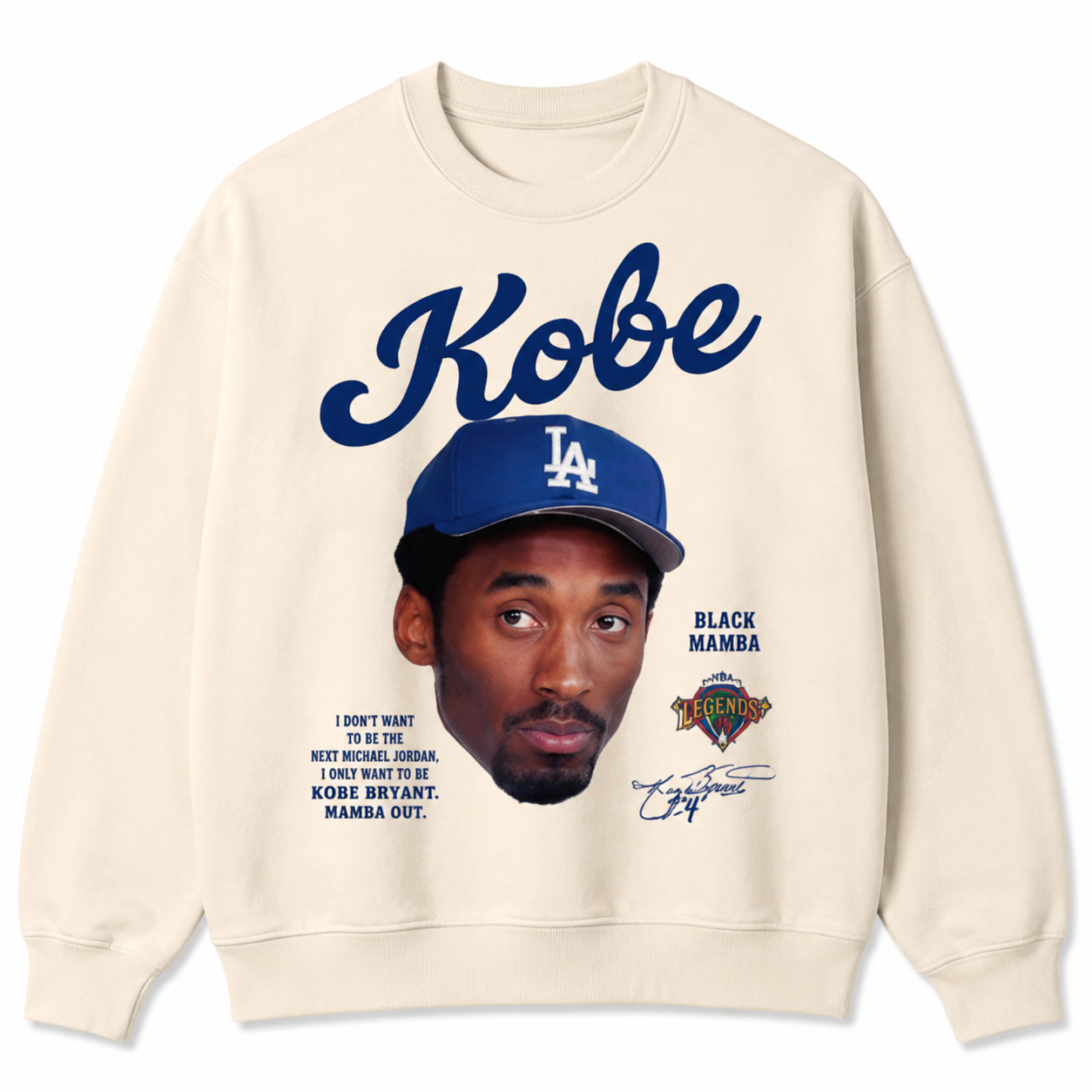 Kobe Vintage Tribute T-Shirt/Sweatshirt/Hoodie – Black Mamba Basketball Portrait Graphic Tee, Retro Sports Streetwear