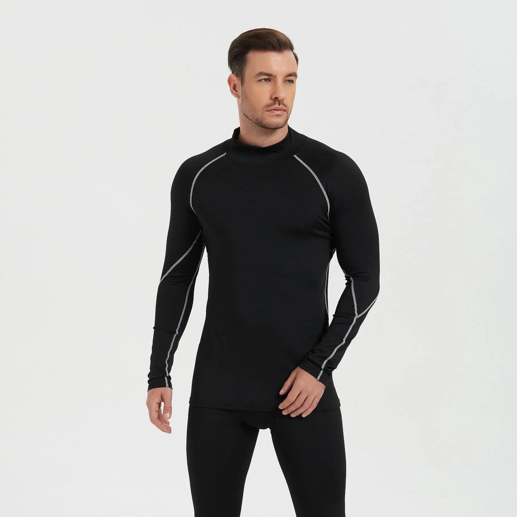 5-Pack Men’s Long Sleeve Compression Shirts – Moisture-Wicking Quick-Dry Athletic Tops, Stretch Workout Base Layers for Gym, Running & Training