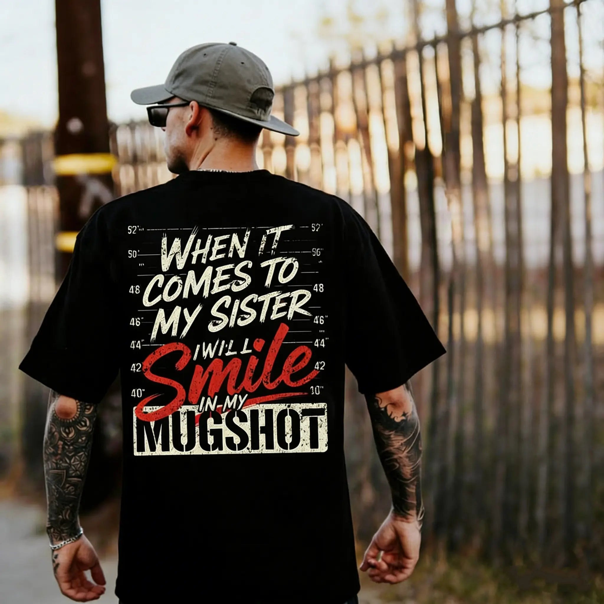 When It Comes To My Child I Will Smile In My Mugshot Shirt-Ver2, Men's Cotton Tee/Sweatshirt, Unisex, Gift for Husband