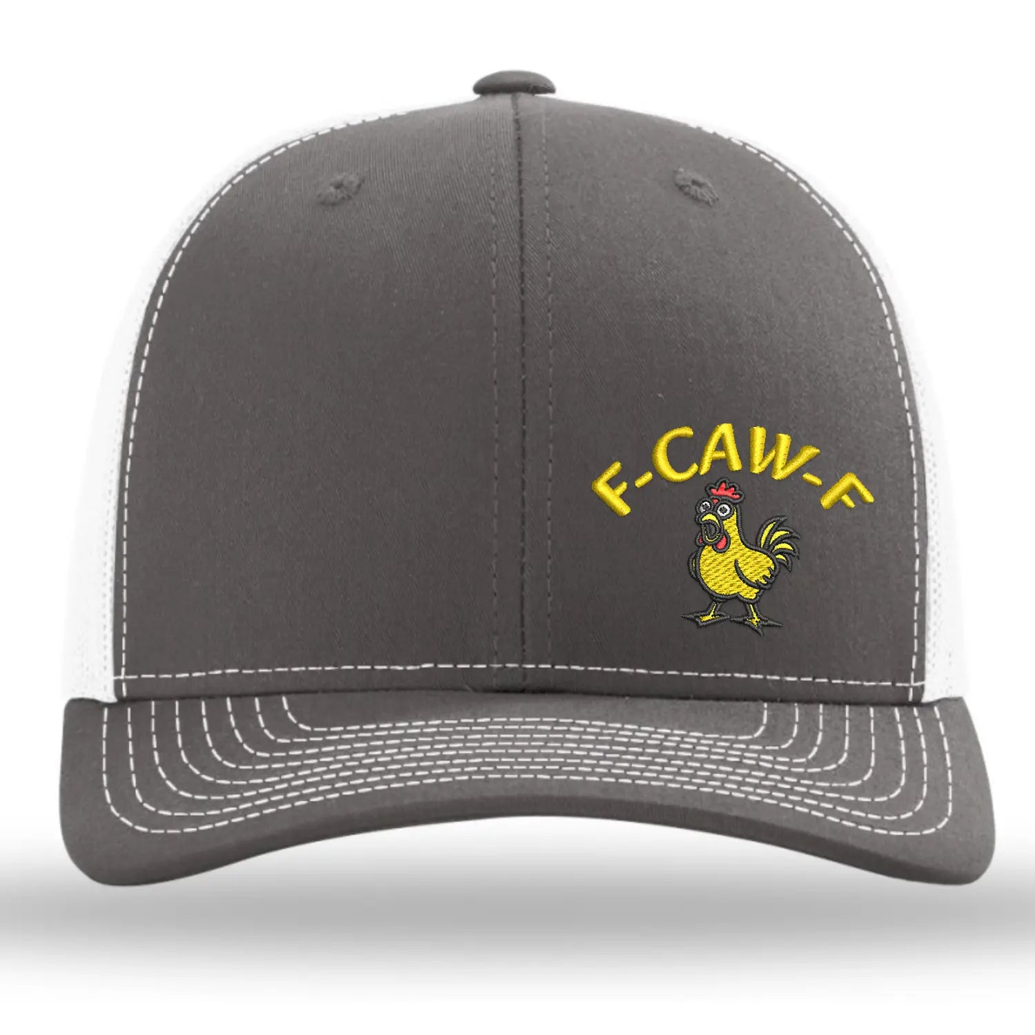 F-CAW-F Embroidered Baseball Cap – Funny Chicken Meme Snapback Hat, Country Humor Gift