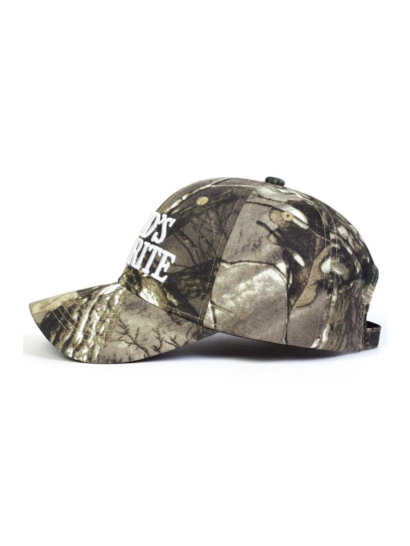 God's Favorite Graphic Camo Hat – Vintage Tree Branch Print Snapback Baseball Cap, Outdoor Streetwear Hat for Men & Women