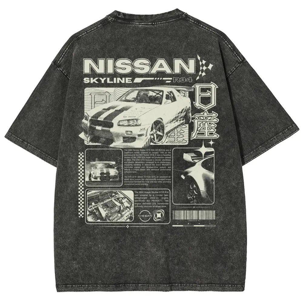 Vintage JDM Skyline T-Shirt/Sweatshirt/Hoodie – Sports Car Graphic Tee