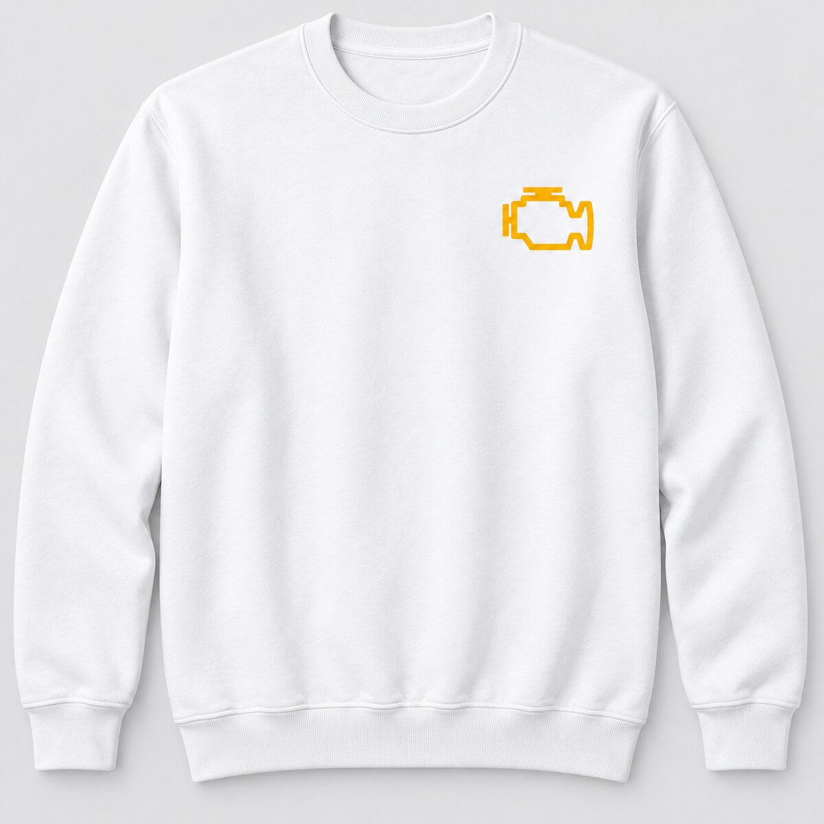 Check Engine Light T-Shirt, Sweatshirt & Hoodie – Funny Automotive Graphic Shirt, Car Guy Humor, Mechanic & Gearhead Gift