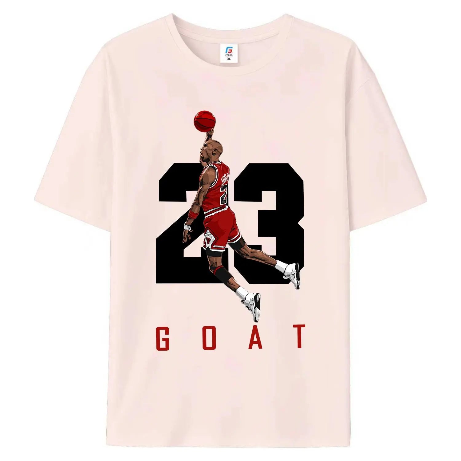 Number 23 GOAT Basketball T-Shirt/Sweatshirt/Hoodie – Vintage Dunk Graphic Tee, Retro Basketball Streetwear