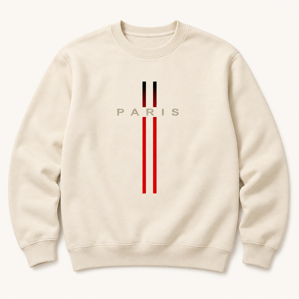 Paris Minimalist Graphic T-Shirt, Sweatshirt & Hoodie – Modern Urban Streetwear Print
