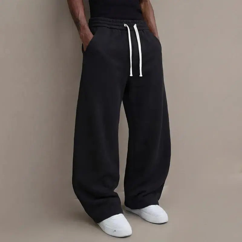 Men's Oversized Sweatpants – Minimalist Wide Leg Lounge Pants