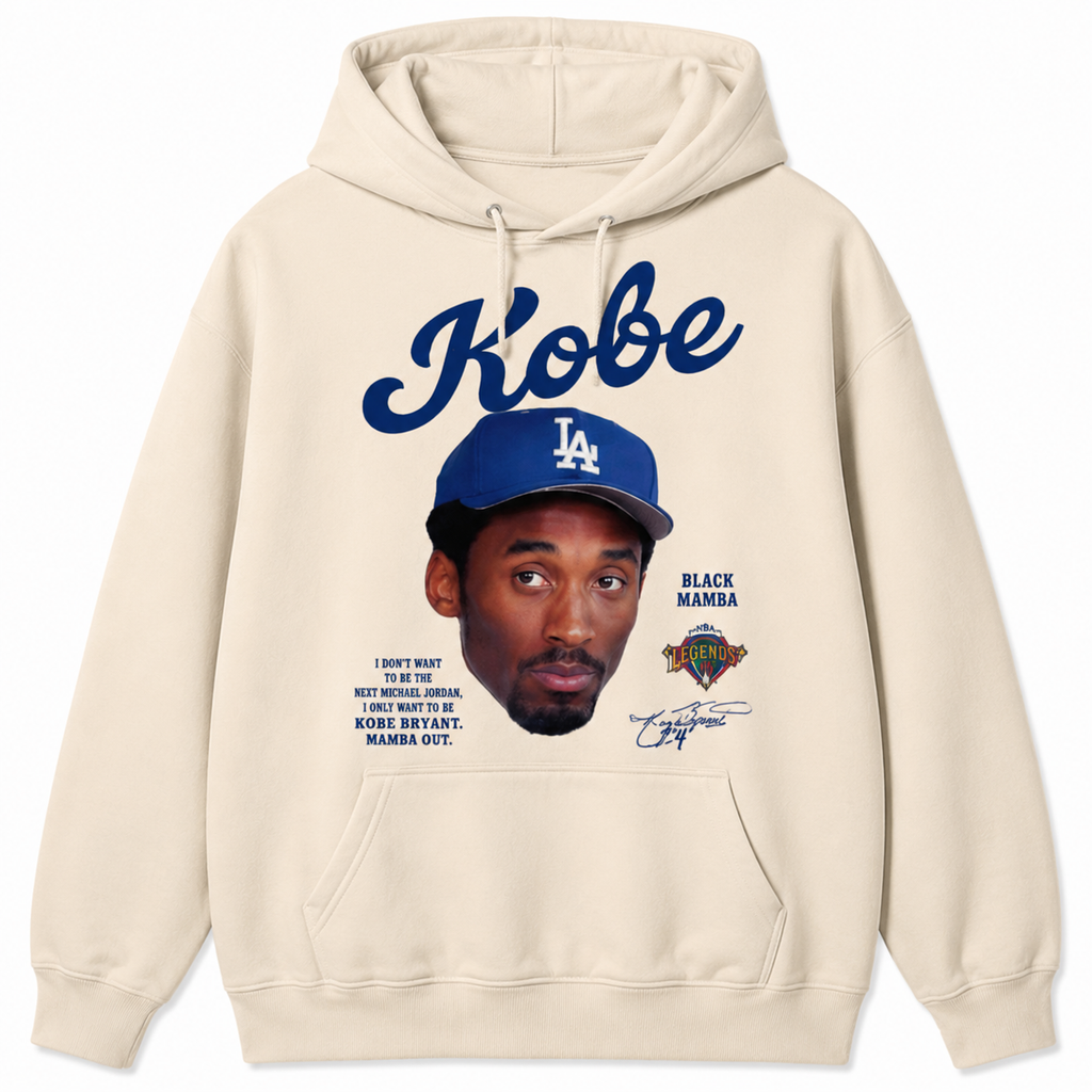Kobe Vintage Tribute T-Shirt/Sweatshirt/Hoodie – Black Mamba Basketball Portrait Graphic Tee, Retro Sports Streetwear