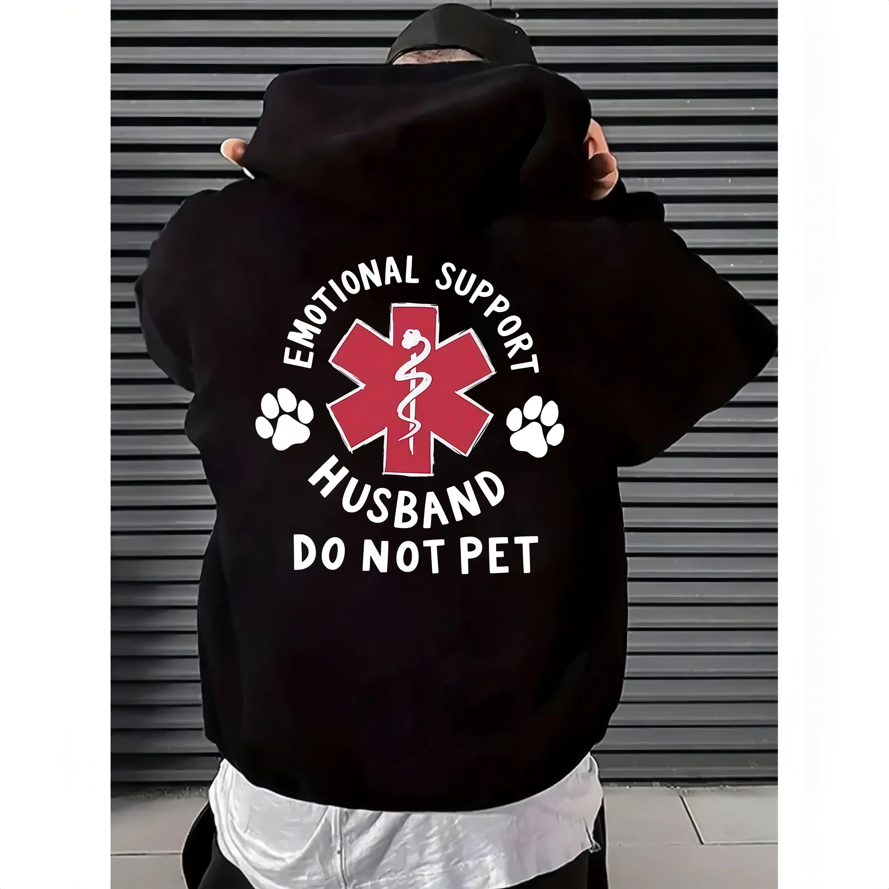 Emotional Support Husband  “Do Not Pet” Funny Meme Shirt – Perfect Gift for Him