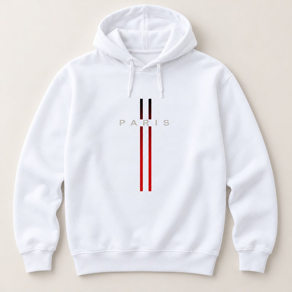 Paris Minimalist Graphic T-Shirt, Sweatshirt & Hoodie – Modern Urban Streetwear Print