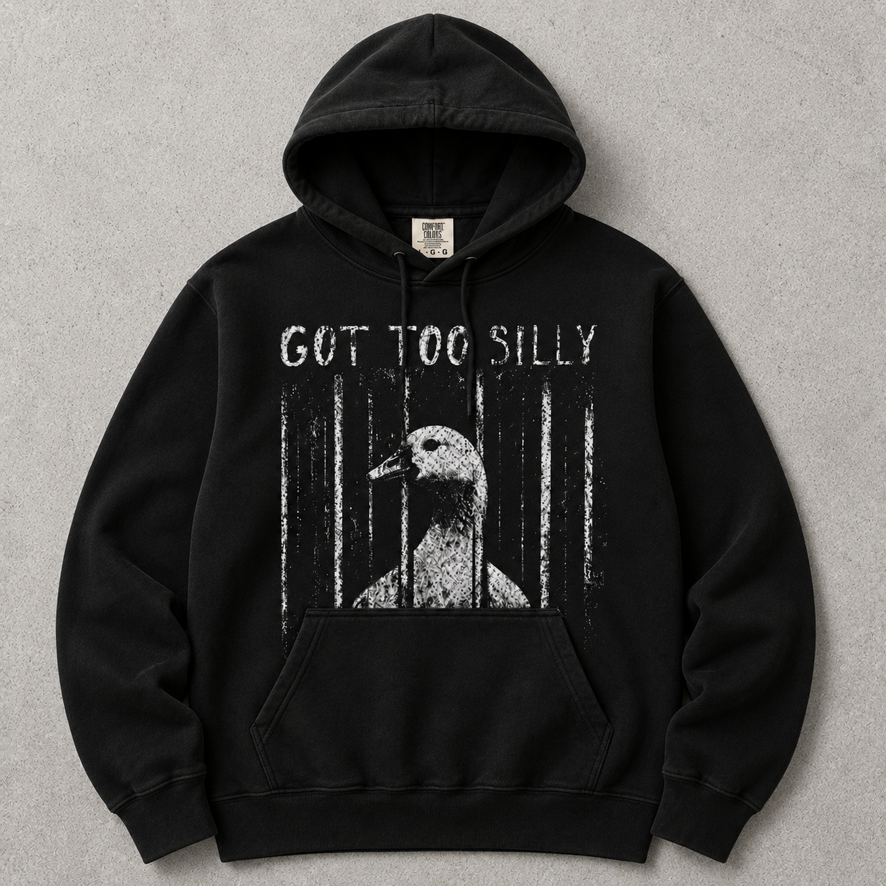 Comfort Colors GOT TOO SILLY TShirt, Funny Goose Meme Tee, Unhinged Humor Shirt, Dark Humor Animal Graphic Tee