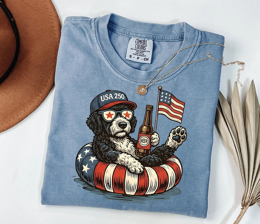 Funny Dachshund America 250 T-Shirt/Sweatshirt/Hoodie – Patriotic Dog Graphic Tee