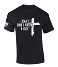 Mens Christian Tshirt I Can't But I Know A Guy Cross Short Sleeve T-shirt Fabric Menswear