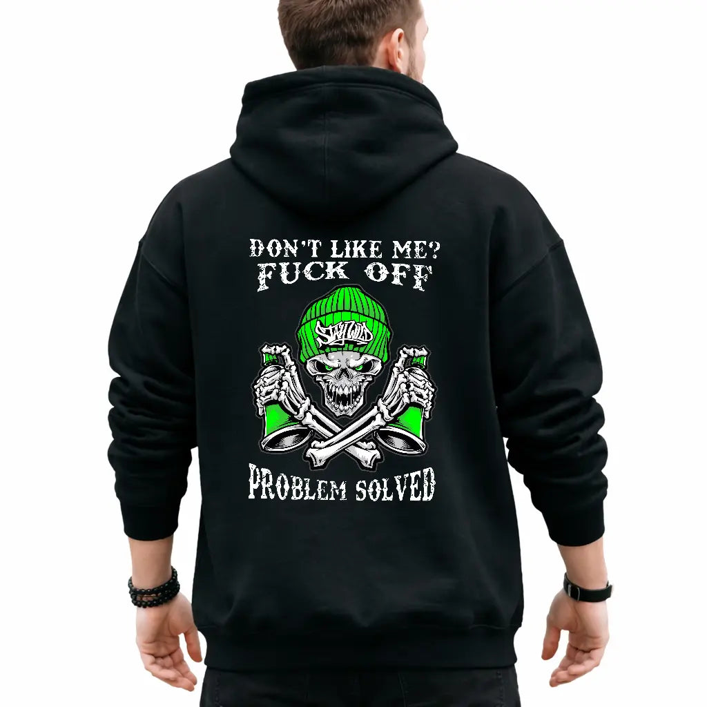 “Don’t Like Me? F*ck Off” Skull Graphic T-Shirt/Sweatshirt/Hoodie – Tattoo Streetwear Tee