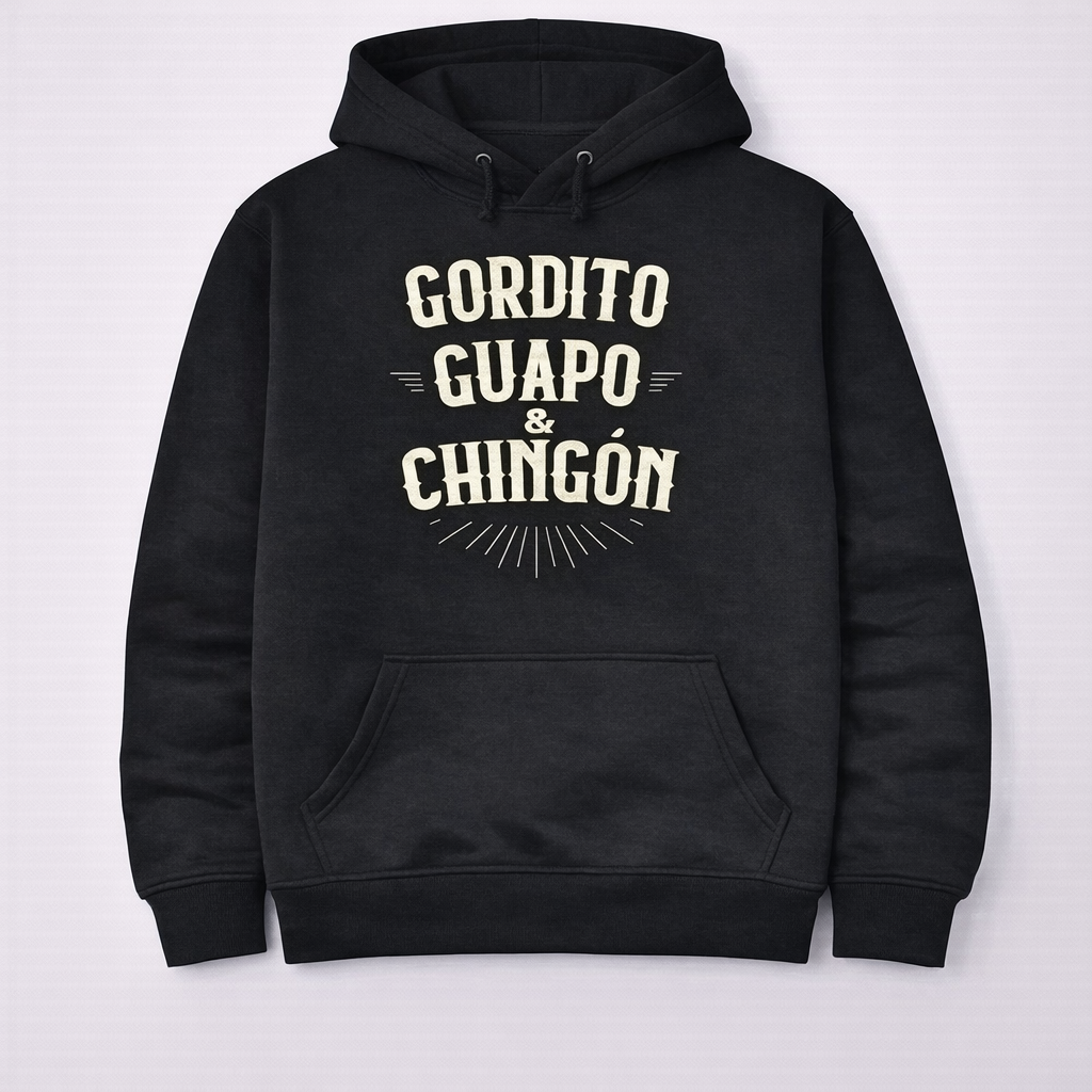 “Chubby, Handsome & Awesome” Funny Mexican T-Shirt/Sweatshirt/Hoodie – Latino Humor Graphic Tee