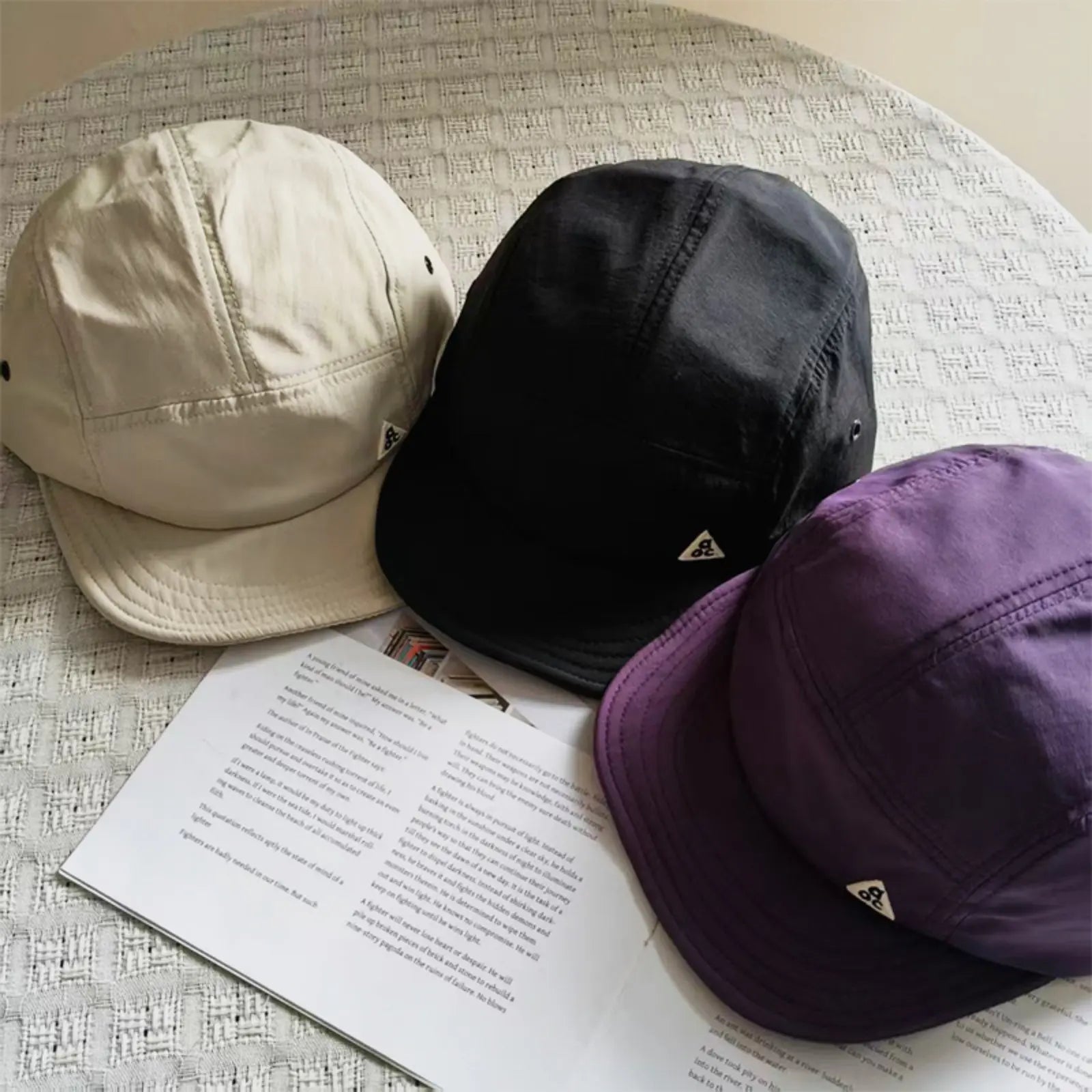 Japanese 5 Panel Camp Cap – Vintage Minimalist Outdoor Hat, Lightweight Gorpcore Streetwear Cap