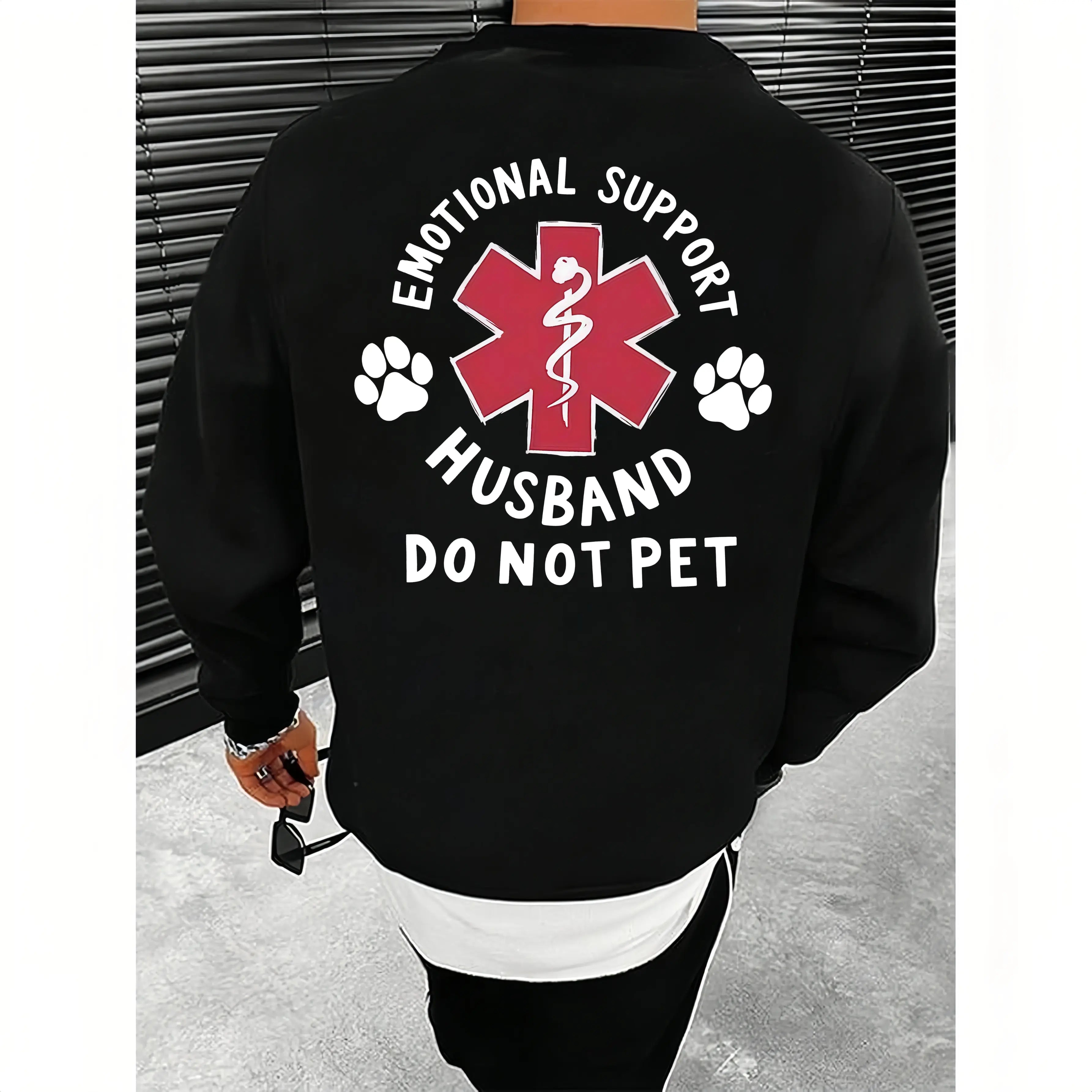 Emotional Support Husband  “Do Not Pet” Funny Meme Shirt – Perfect Gift for Him
