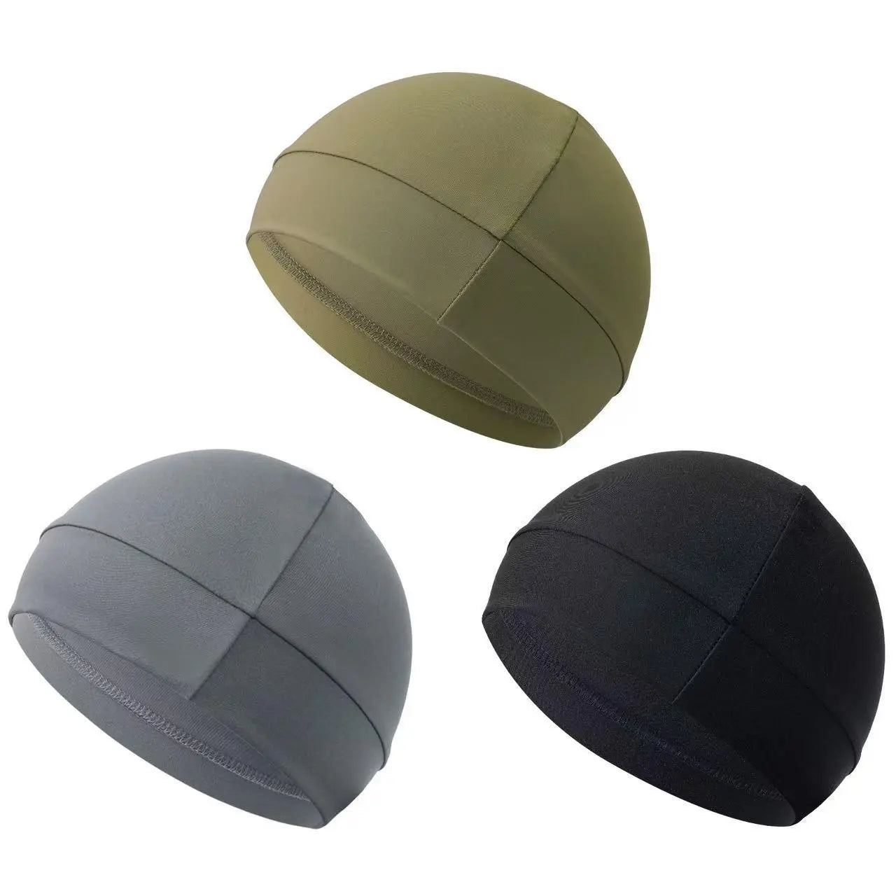 Premium Performance Skull Cap – Seamless Breathable Helmet Liner Beanie, Moisture-Wicking Stretch Cap for Cycling, Running, Gym & Training