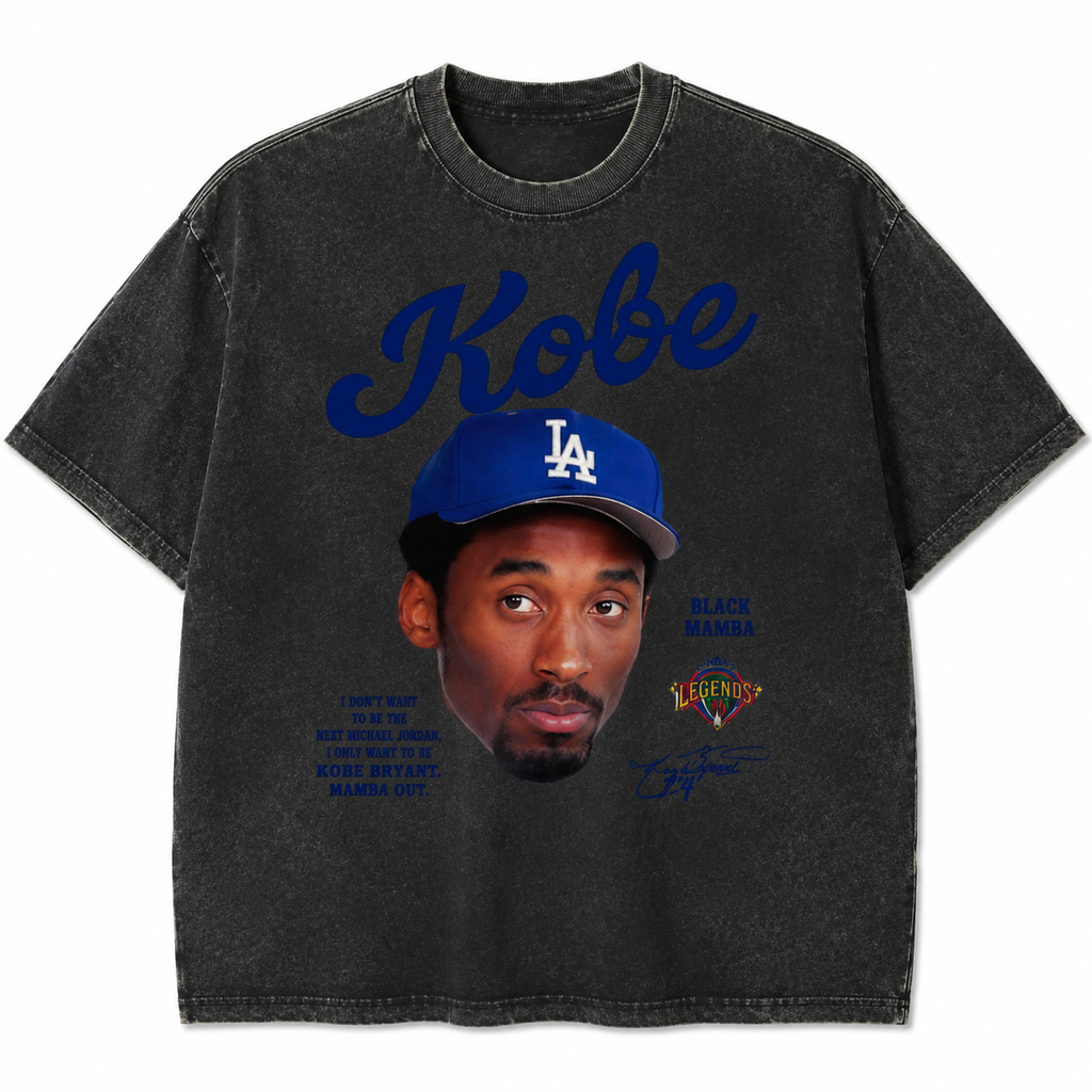Kobe Vintage Tribute T-Shirt/Sweatshirt/Hoodie – Black Mamba Basketball Portrait Graphic Tee, Retro Sports Streetwear