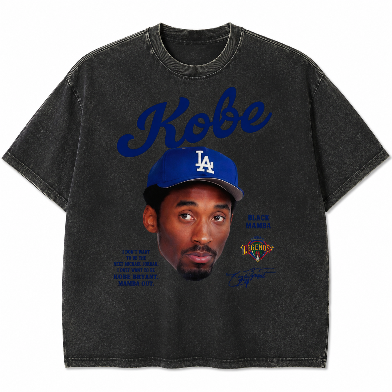 Kobe Vintage Tribute T-Shirt/Sweatshirt/Hoodie – Black Mamba Basketball Portrait Graphic Tee, Retro Sports Streetwear