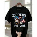 1776-2026 America 250 T-Shirt/Sweatshirt/Hoodie – Patriotic Eagle & American Flag Graphic Tee