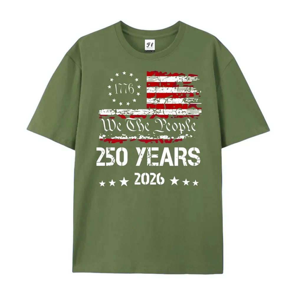 1776-2026 America 250 T-Shirt/Sweatshirt/Hoodie – We The People Patriotic Graphic Tee