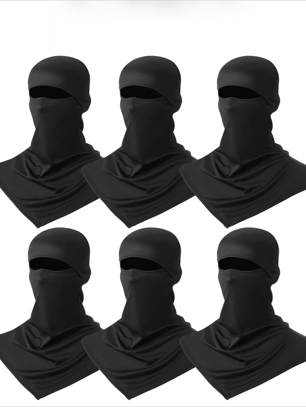 3/6-Pack Breathable Balaclava Face Mask – Quick Dry UV Protection Neck Gaiter for Fishing, Cycling, Hiking & Outdoor Sports