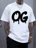 OG Graphic T-Shirt – Oversized Streetwear Cotton Tee for Men, Minimal Urban Hip Hop Style