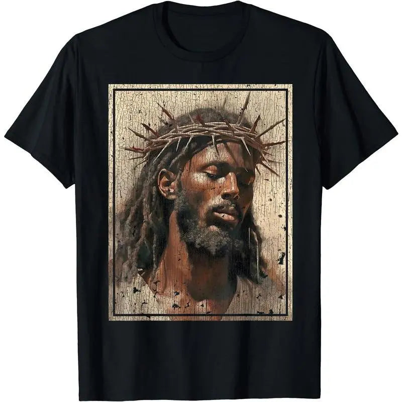 Vintage Jesus Christ Crown of Thorns Graphic T-Shirt/Sweatshirt/Hoodie – Christian Faith Streetwear Apparel