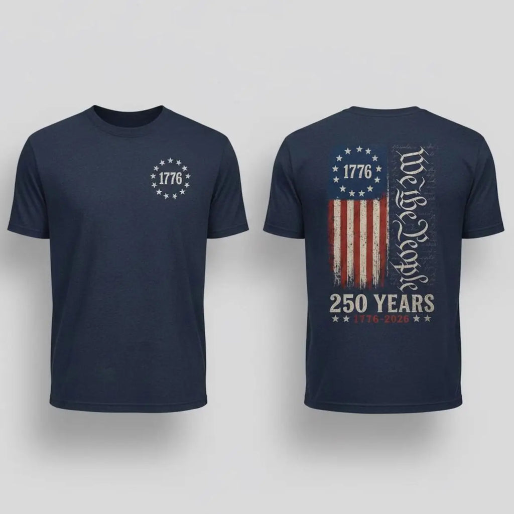 We The People T-Shirt/Sweatshirt/Hoodie – 1776-2026 America 250 Patriotic Graphic Tee, USA Anniversary Shirt