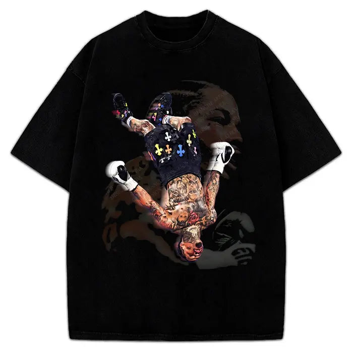 Gervonta "Tank" Davis Vintage Graphic T-Shirt/Sweatshirt/Hoodie – Boxing Champion Streetwear Tee for Fight Fans
