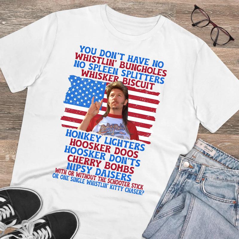 Honkey Lighters Hooker Boots Cherry Bombs T-Shirt/Sweatshirt/Hoodie – Funny Patriotic American Flag 4th of July Graphic Tee