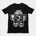 “I Support LGBTQ (Liquor, Guns, Beers…)” Funny Meme T-Shirt/Sweatshirt/Hoodie – Unisex Graphic Tee