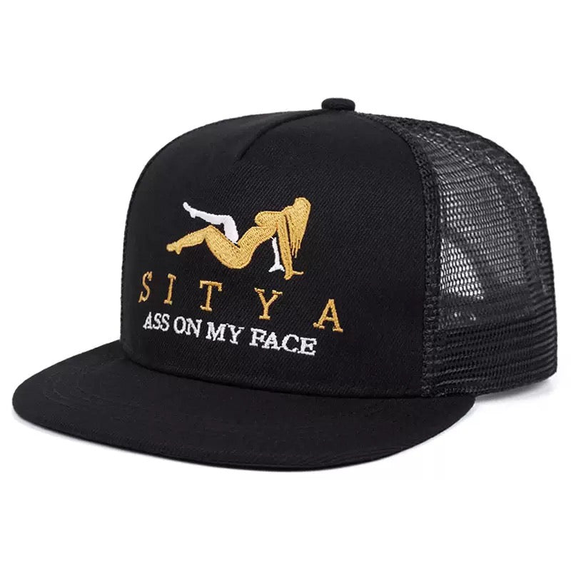 SITYA Funny Quote Trucker Hat – Two Tone Snapback Cap, Sarcastic Statement Hat for Men & Women