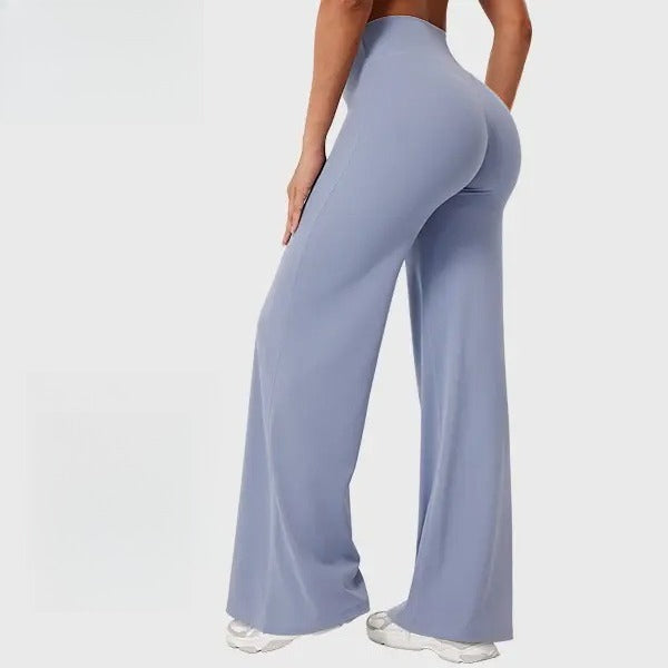 Women's High-Waist Straight-Leg Yoga Pants – Buttery Soft No Front Seam Workout Leggings, Gym Fitness Activewear