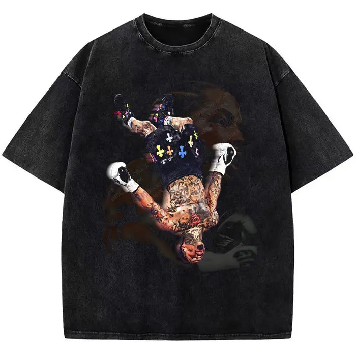 Gervonta "Tank" Davis Vintage Graphic T-Shirt/Sweatshirt/Hoodie – Boxing Champion Streetwear Tee for Fight Fans