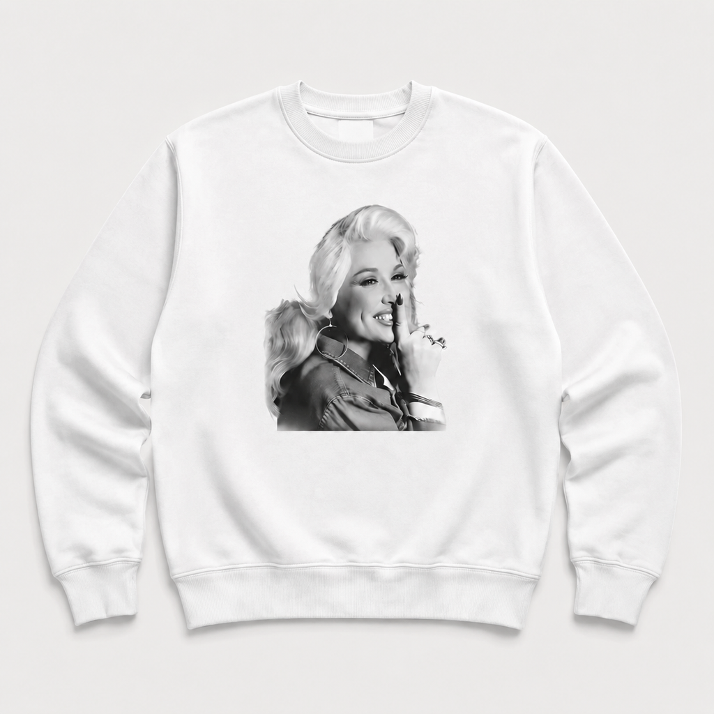 Vintage Dolly Parton Graphic T-Shirt, Sweatshirt & Hoodie – Retro Country Music Portrait Print, Western Country Singer Fan Apparel