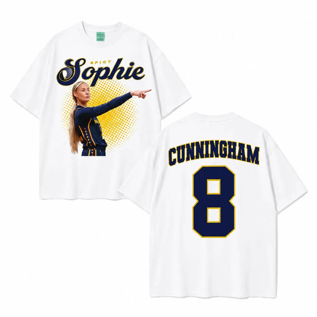 Sophie Cunningham #8 Basketball T-Shirt/Sweatshirt/Hoodie – Front & Back Graphic Tee, Game Day Outfit for Basketball Fans
