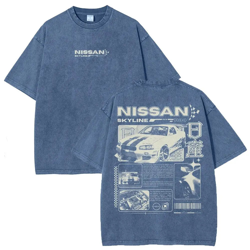 Vintage JDM Skyline T-Shirt/Sweatshirt/Hoodie – Sports Car Graphic Tee