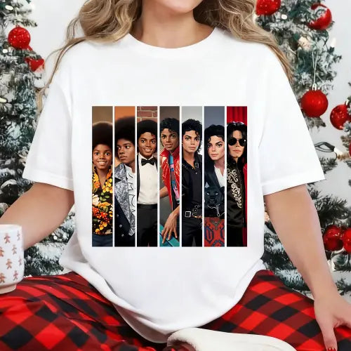 Michael Jackson  Evolution Graphic T-Shirt/Sweatshirt/Hoodie – Vintage Timeline Gift For Music Lovers Tee