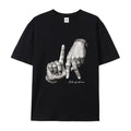Hand Gesture Graphic T-Shirt, Sweatshirt & Hoodie – Y2K Urban Streetwear Ring Hand Graphic Casual Tee