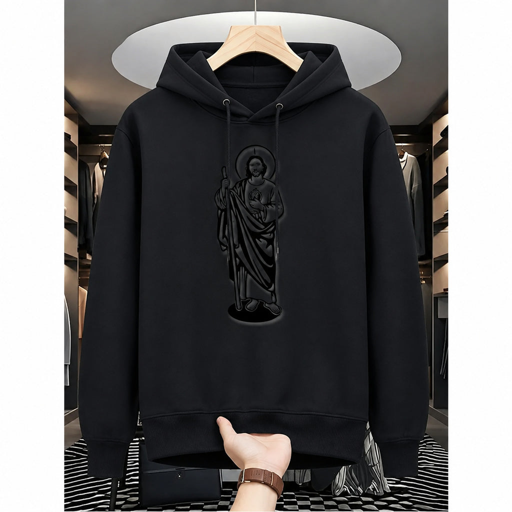 San Judas Tadeo Graphic T-Shirt, Sweatshirt & Hoodie – Saint Jude Catholic Faith Print, Christian Religious Apparel
