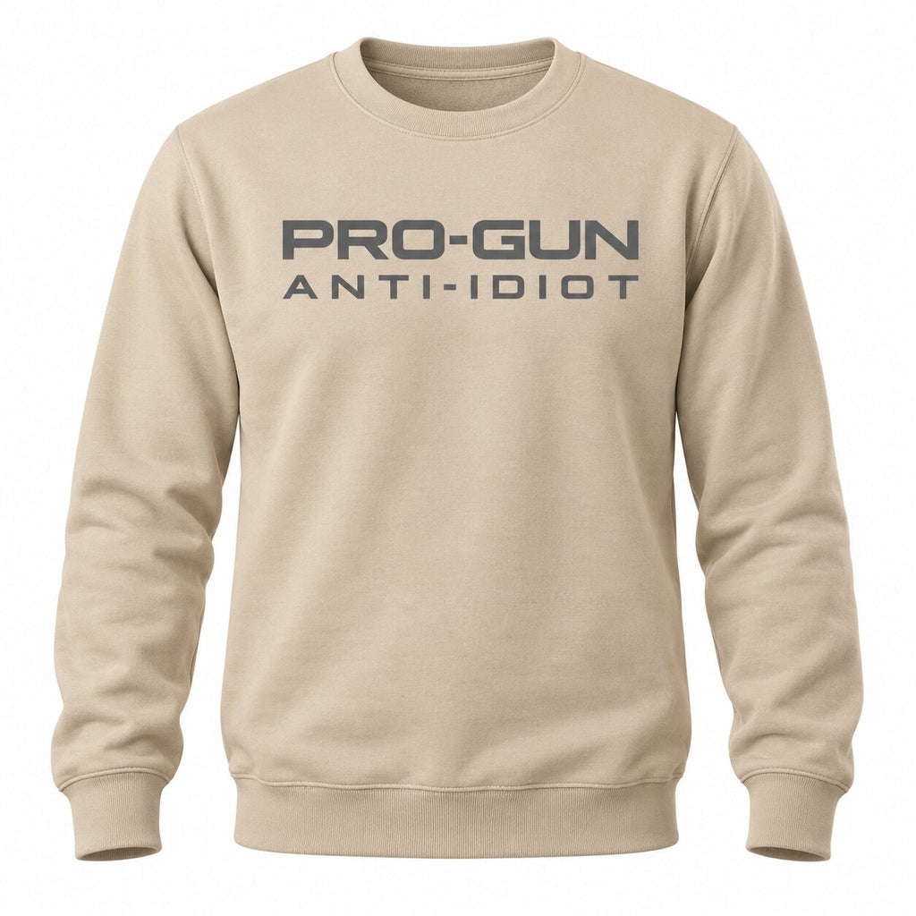 Pro-Gun Anti-Idiot T-Shirt, Sweatshirt & Hoodie – Bold Sarcastic Statement Graphic Apparel