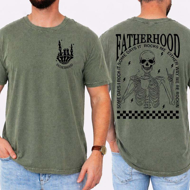 Funny Skeleton Dad T-Shirt/Sweatshirt/Hoodie – Retro Fatherhood Graphic Tee