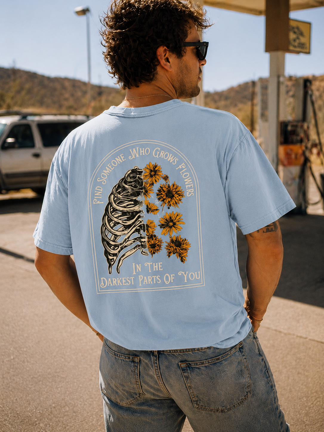 Find Someone Who Grows Flowers T-Shirt/Sweatshirt/Hoodie – Sunflower Graphic