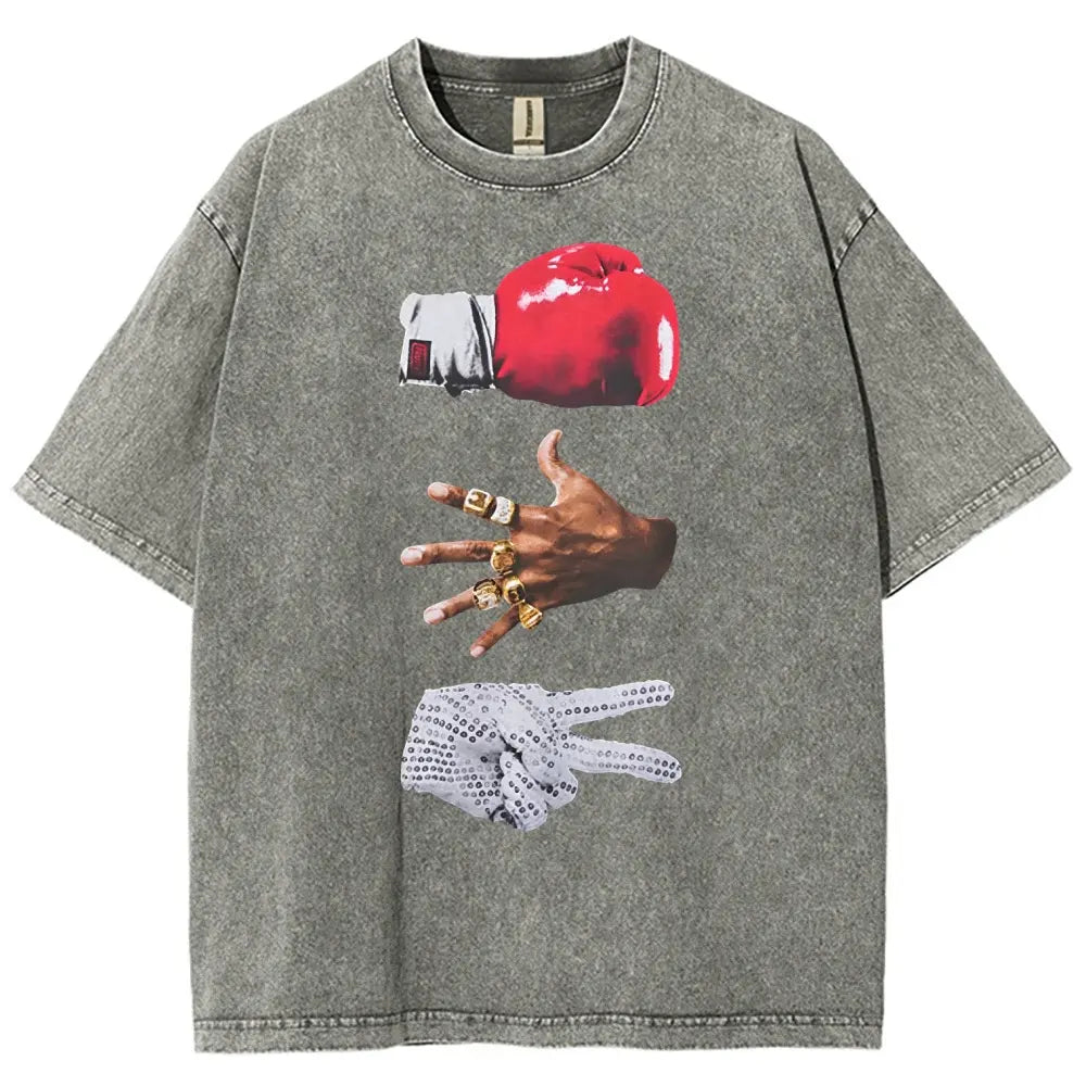 Vintage Boxing Championship Graphic T-Shirt/Sweatshirt/Hoodie – Heavyweight Washed Fight Club Streetwear Apparel