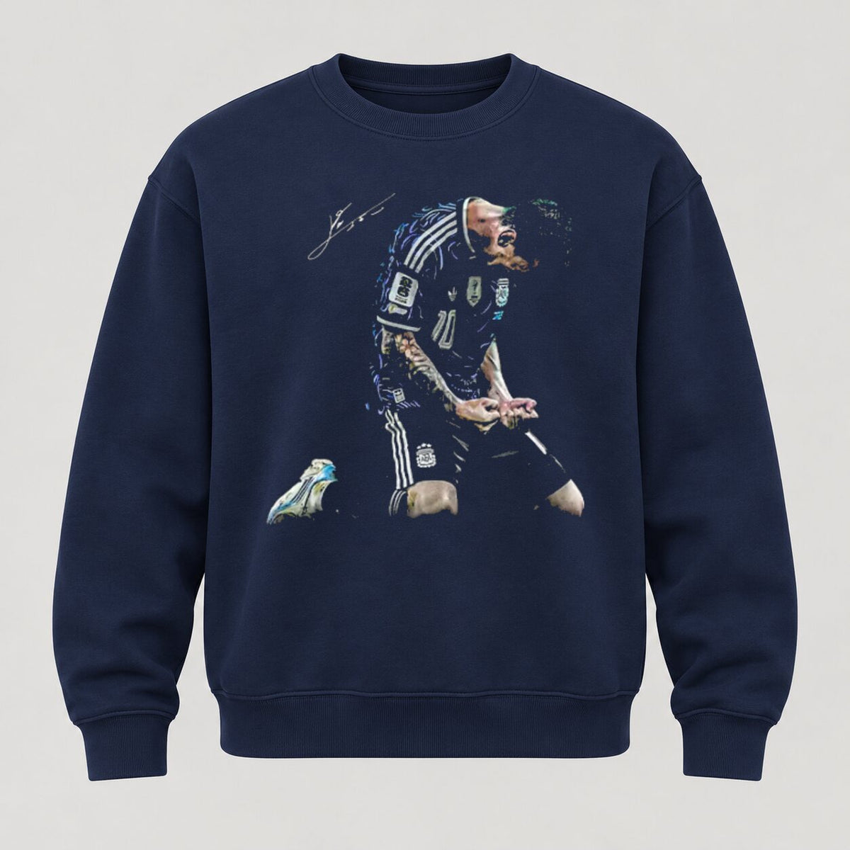 Lionel Messi Argentina Football Legend T-Shirt, Sweatshirt & Hoodie – Iconic Soccer Celebration Graphic Apparel