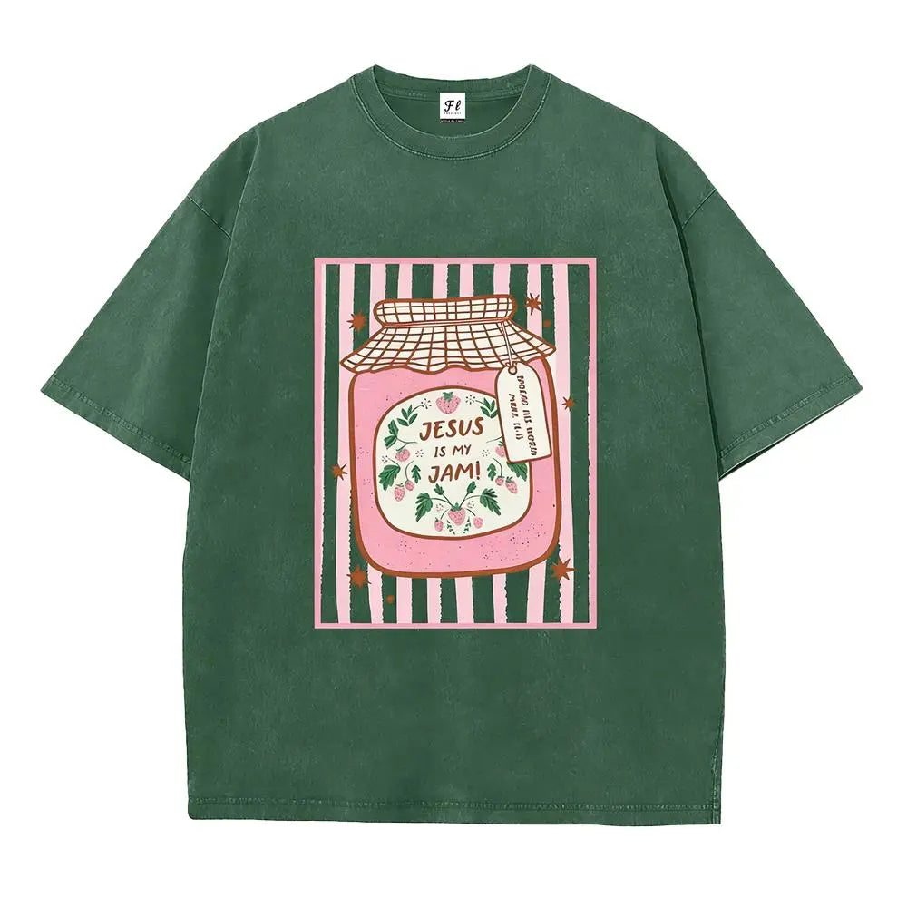 Jesus Is My Jam T-Shirt/Sweatshirt/Hoodie – Strawberry Jam Christian Graphic Tee