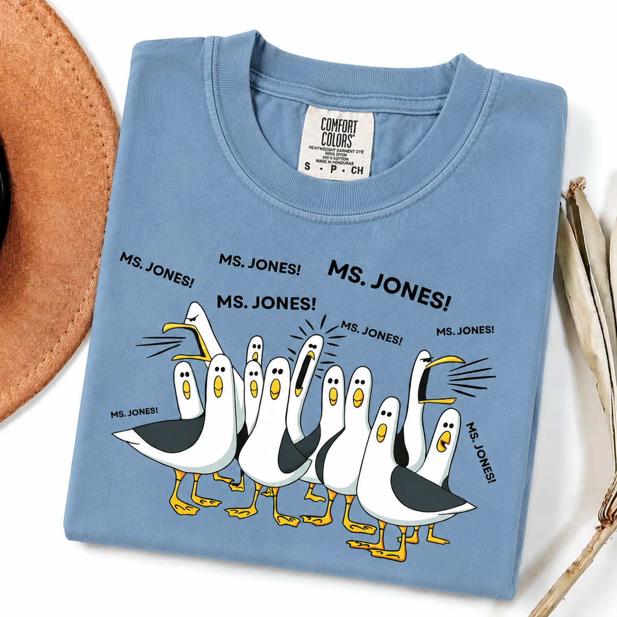 Funny Seagull Teacher T-Shirt – Comfort Colors Classroom Graphic Tee, Teacher Appreciation Gift